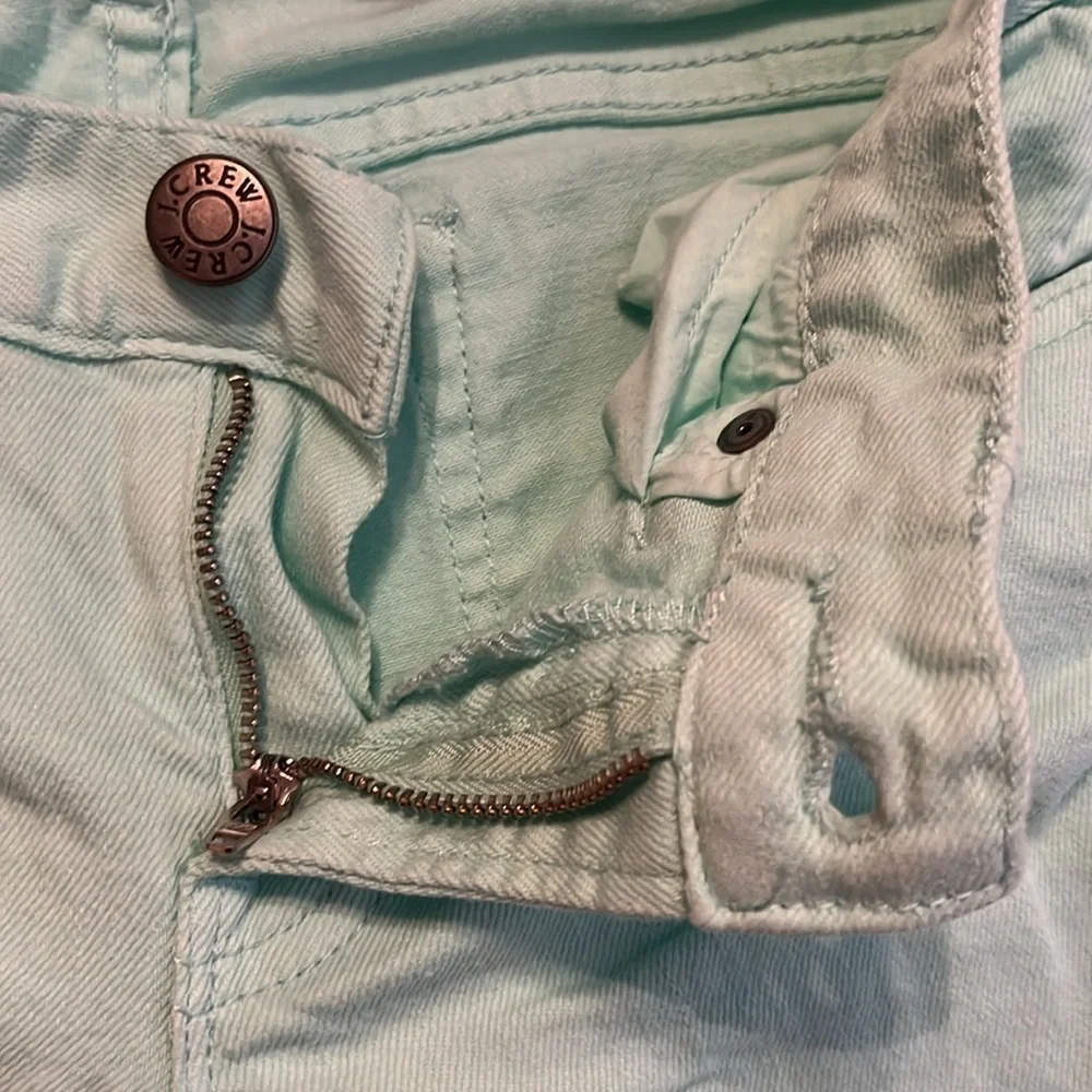 J. Crew Toothpick Mint Green Jean Size 24